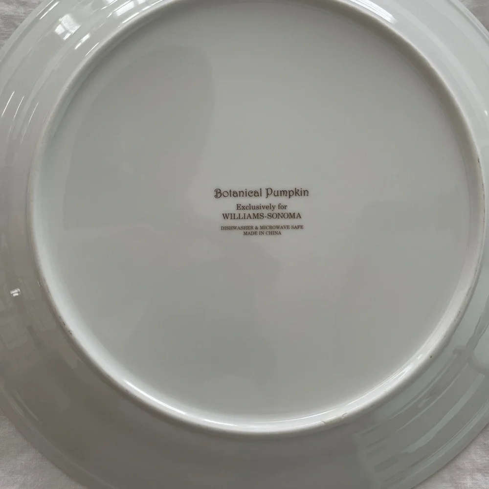 Williams Sonoma pumpkins dishwasher microwave